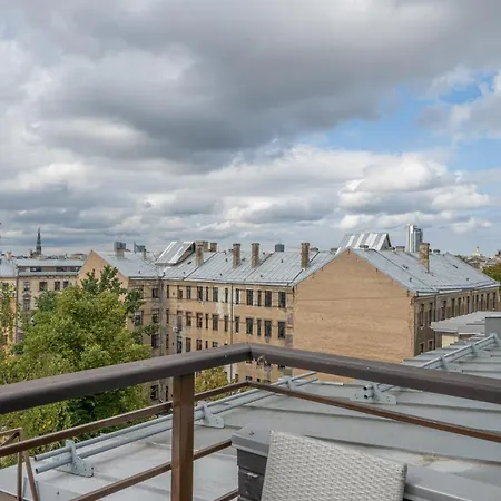 Premium 2-story Penthouse + Terrace * リガ